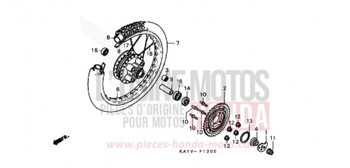 RUOTA POSTERIORE NX125V di 1997